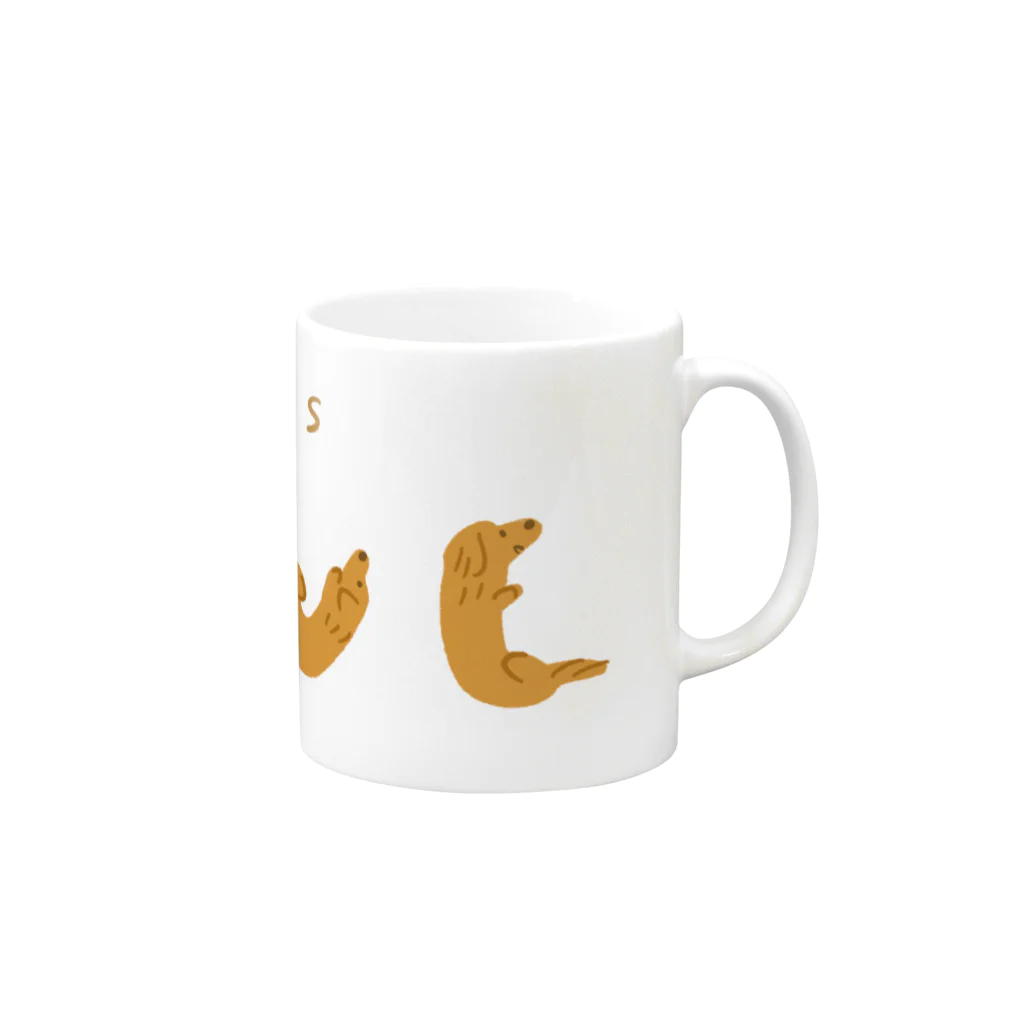 jiroharudogのダックスLOVE Mug :right side of the handle