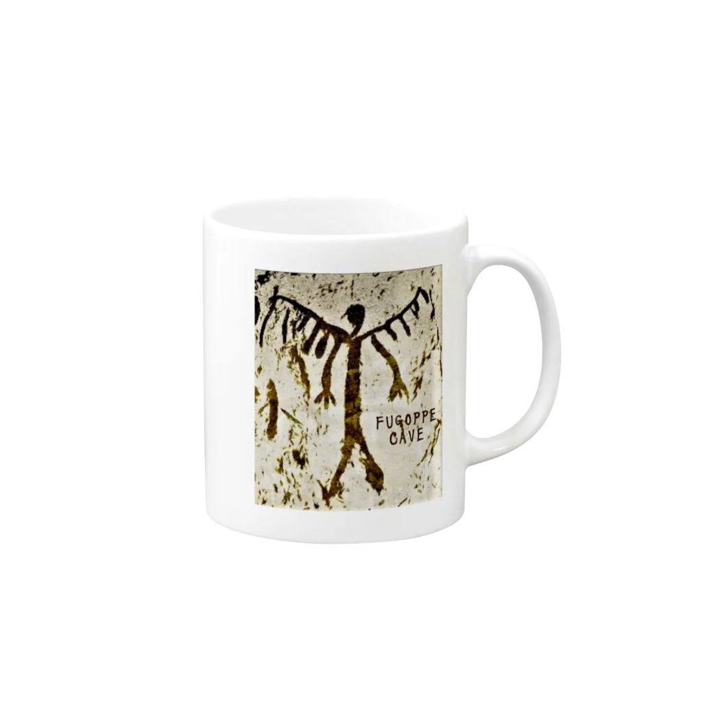 YOERUのfugoppe cave Mug :right side of the handle