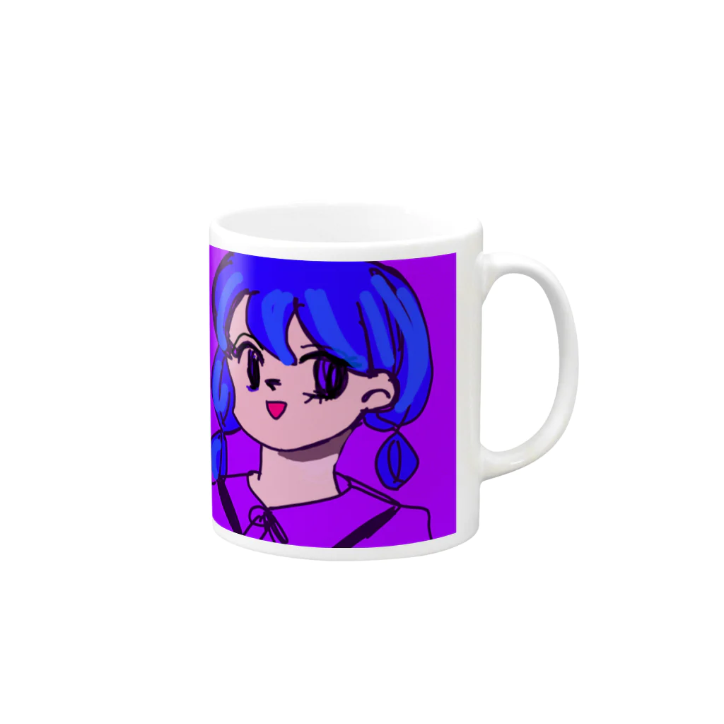 ころされた！！ｵﾑﾗｲｽの女の子 Mug :right side of the handle