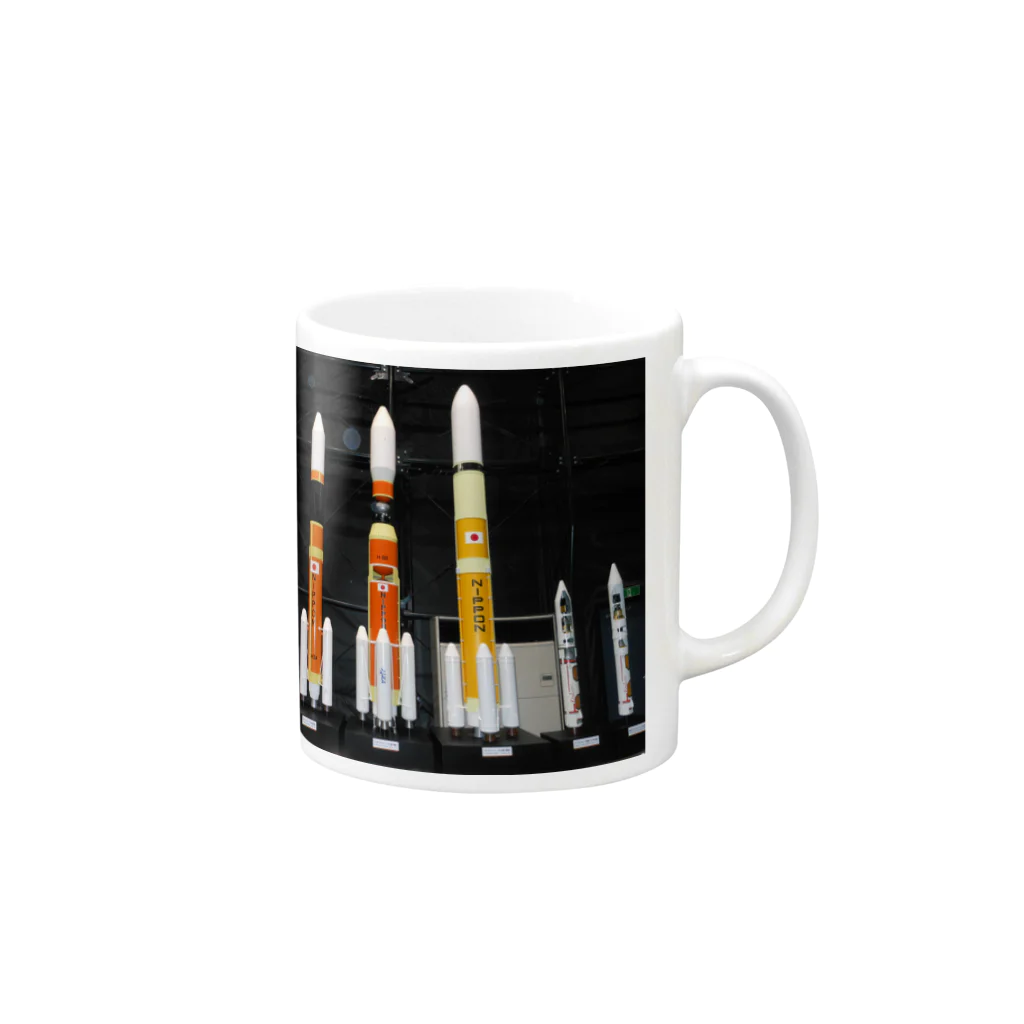 EijiPonのロケット Mug :right side of the handle