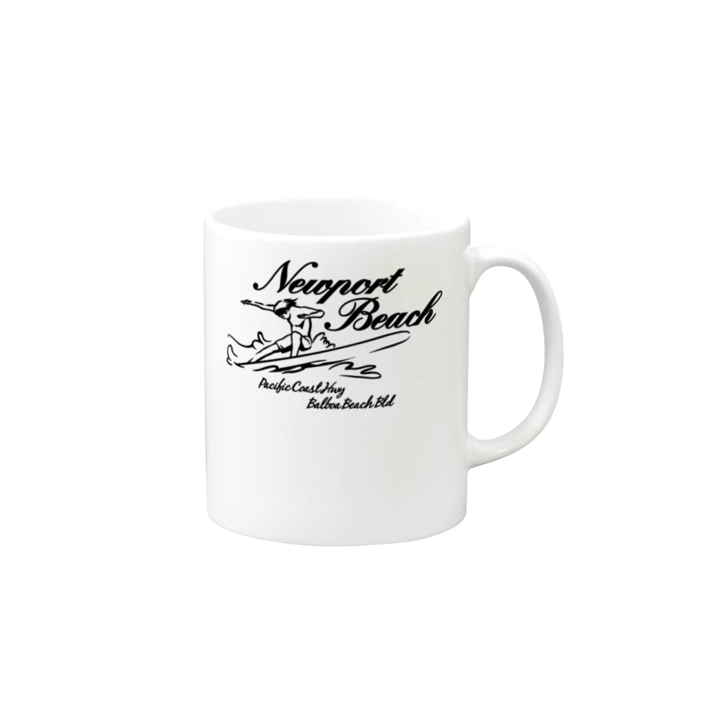 JOKERS FACTORYのNEWPORT BEACH Mug :right side of the handle