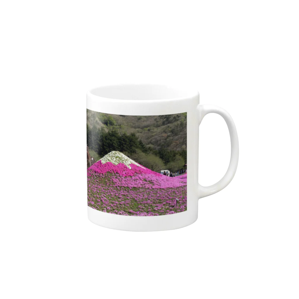 SU-mi-まほろばの芝桜富士 Mug :right side of the handle