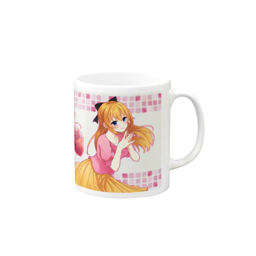 レティシア@個人Vのマグカップ Mug :right side of the handle