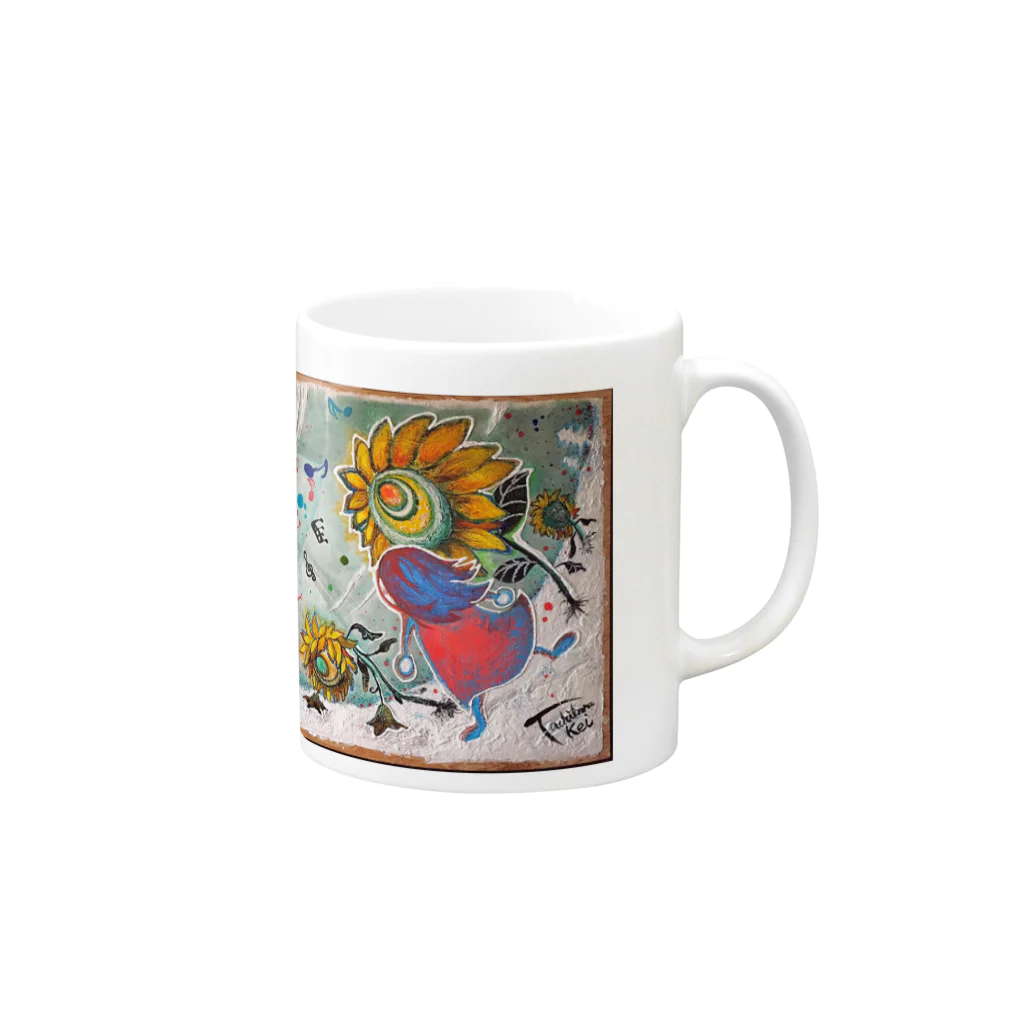 太陽drops -立華 圭グッズショップ-の音楽のチカラ  マグカップ Mug :right side of the handle