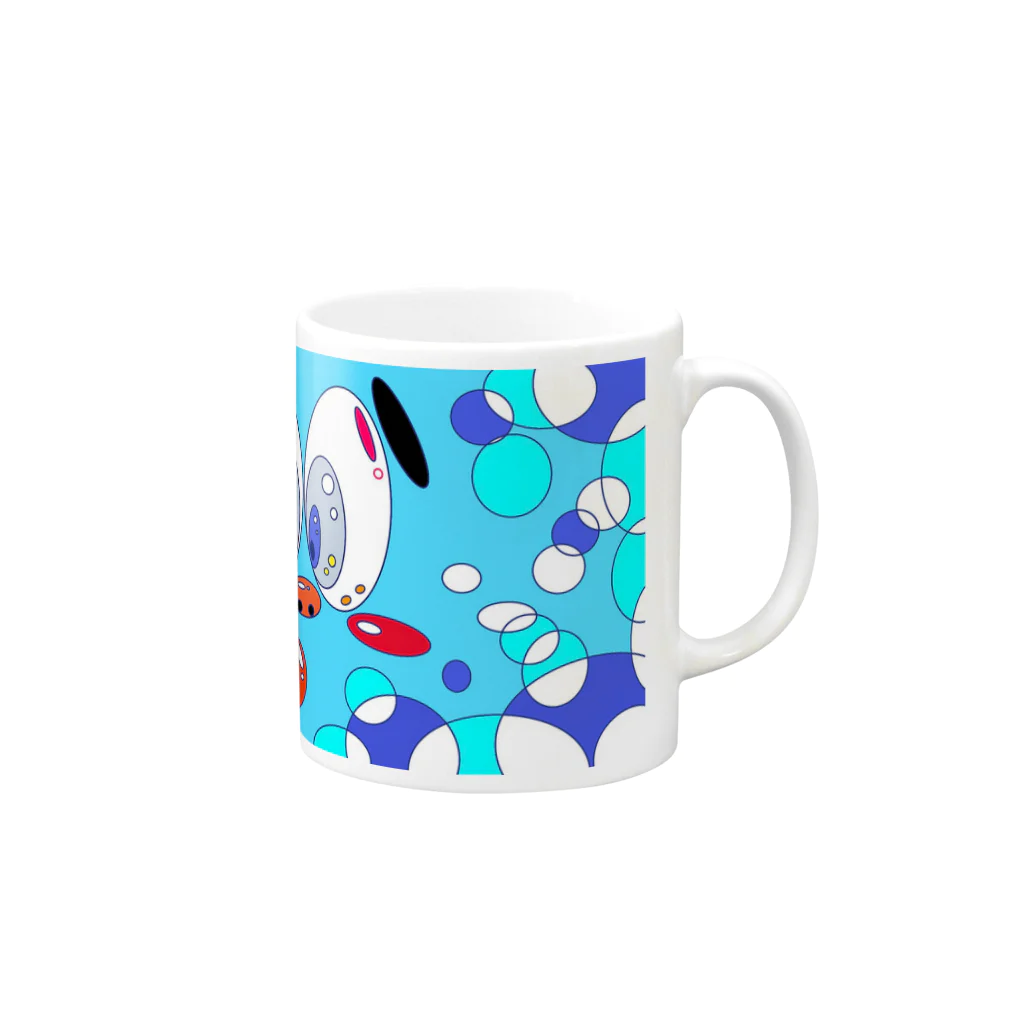 くもくもらんどのくもくもくん Mug :right side of the handle