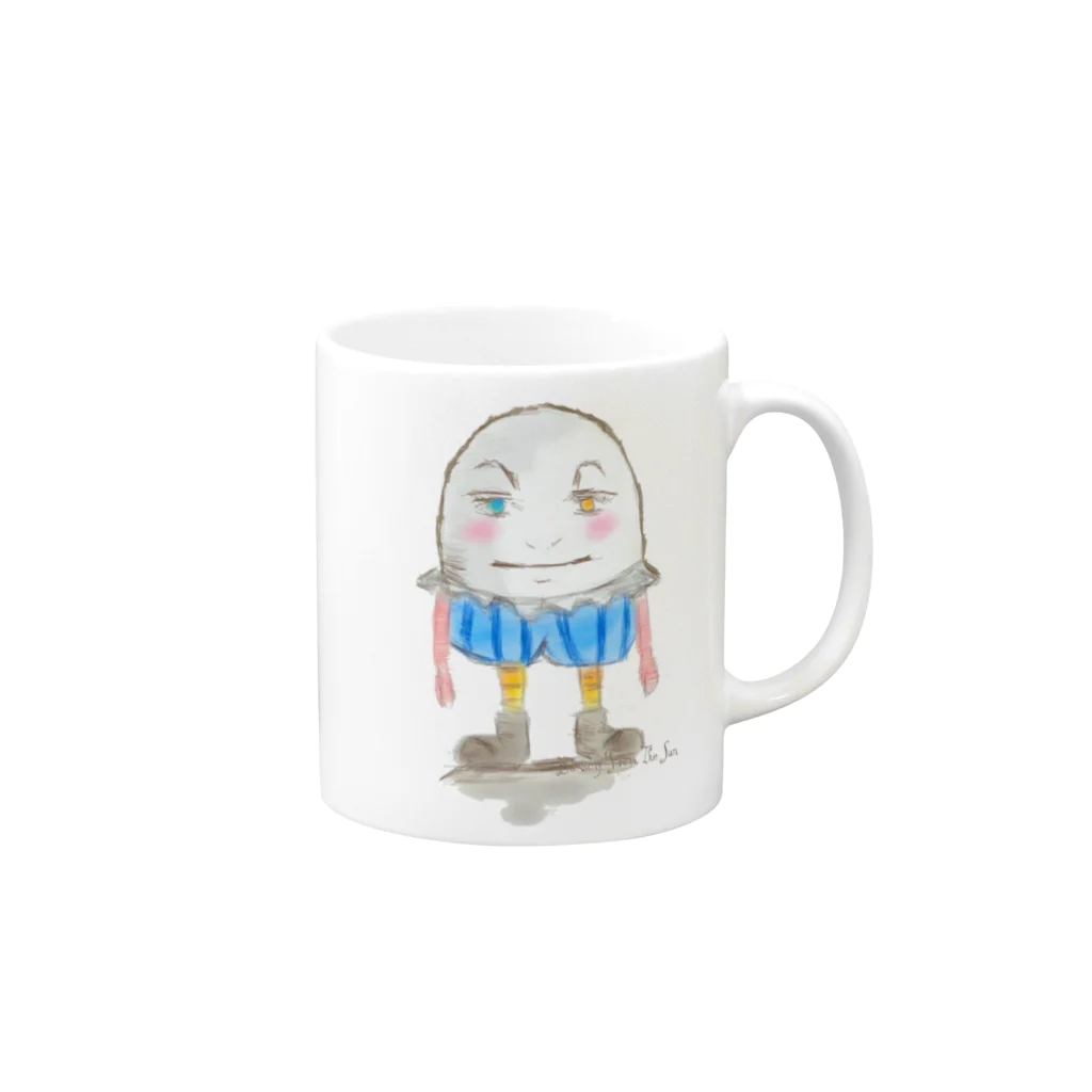 Blessing From The SunのHumpty Dumpty Mug :right side of the handle