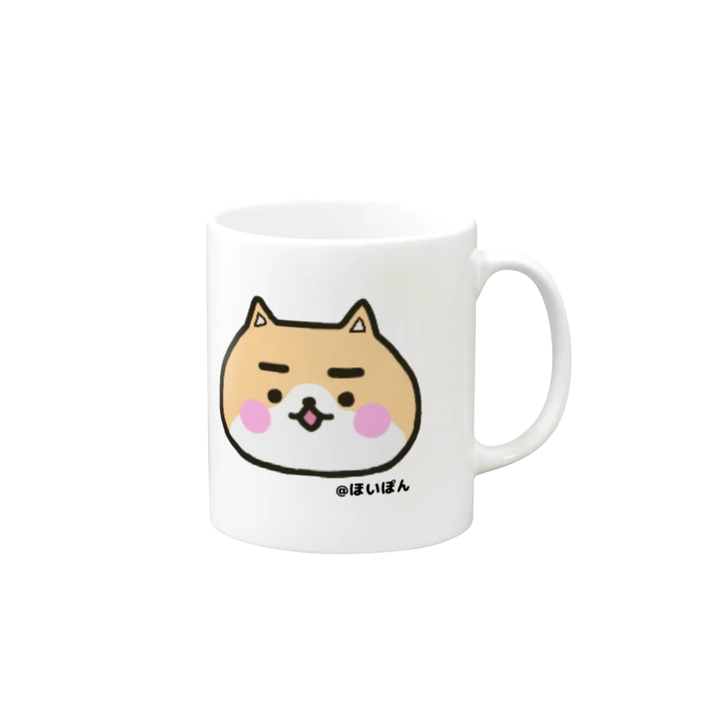 ほいぽんの柴犬ぽるて Mug :right side of the handle