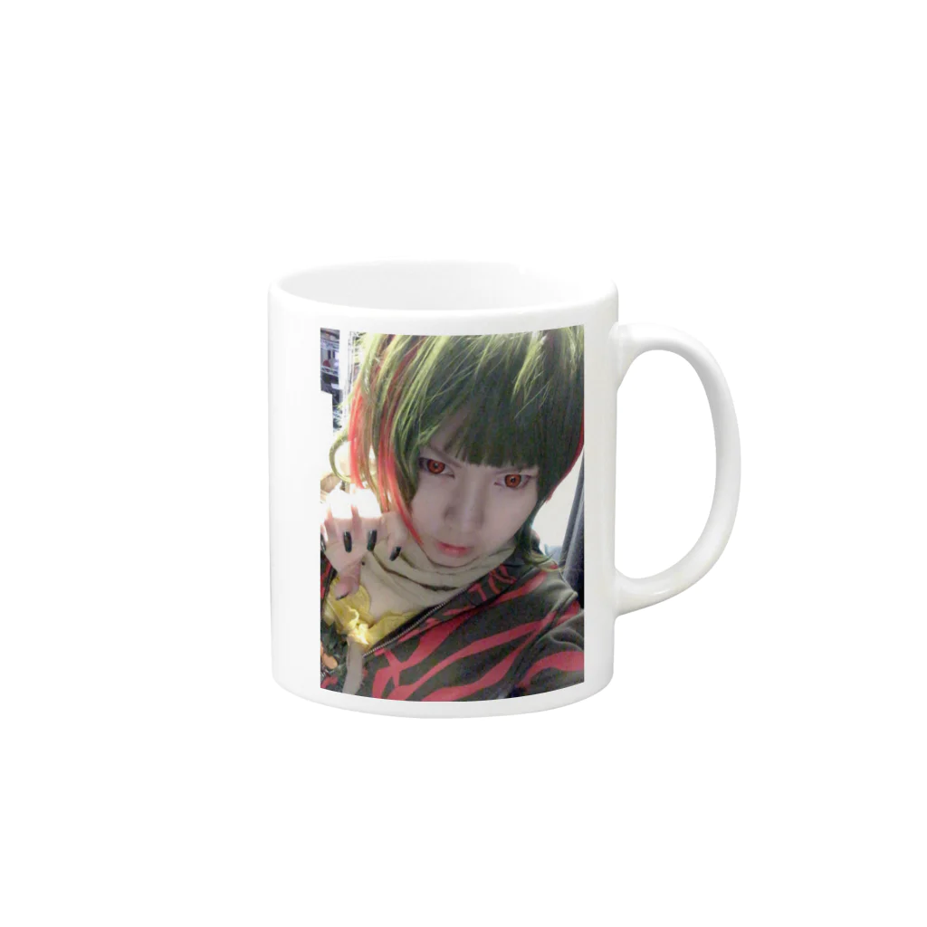 もやし商店のLike a 密林 Mug :right side of the handle