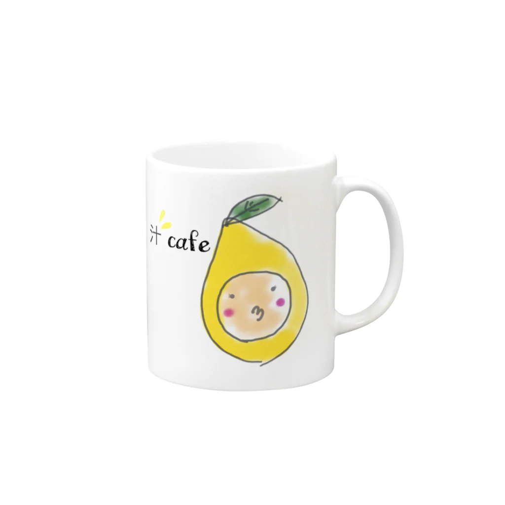 lemon_jil_ cafe🍋のゆきんlemonちゃん マグカップの取っ手の右面