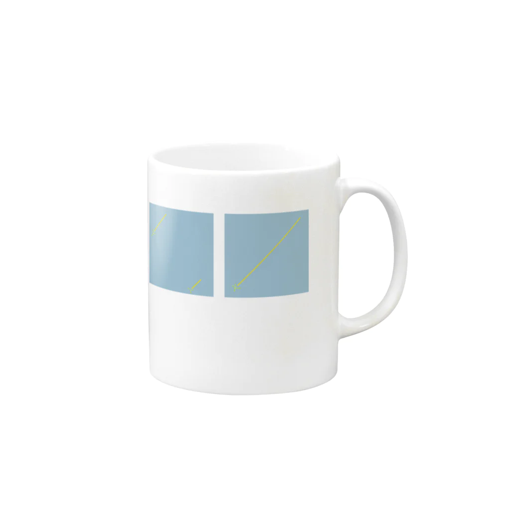 つめくさカップ店の車窓 Mug :right side of the handle