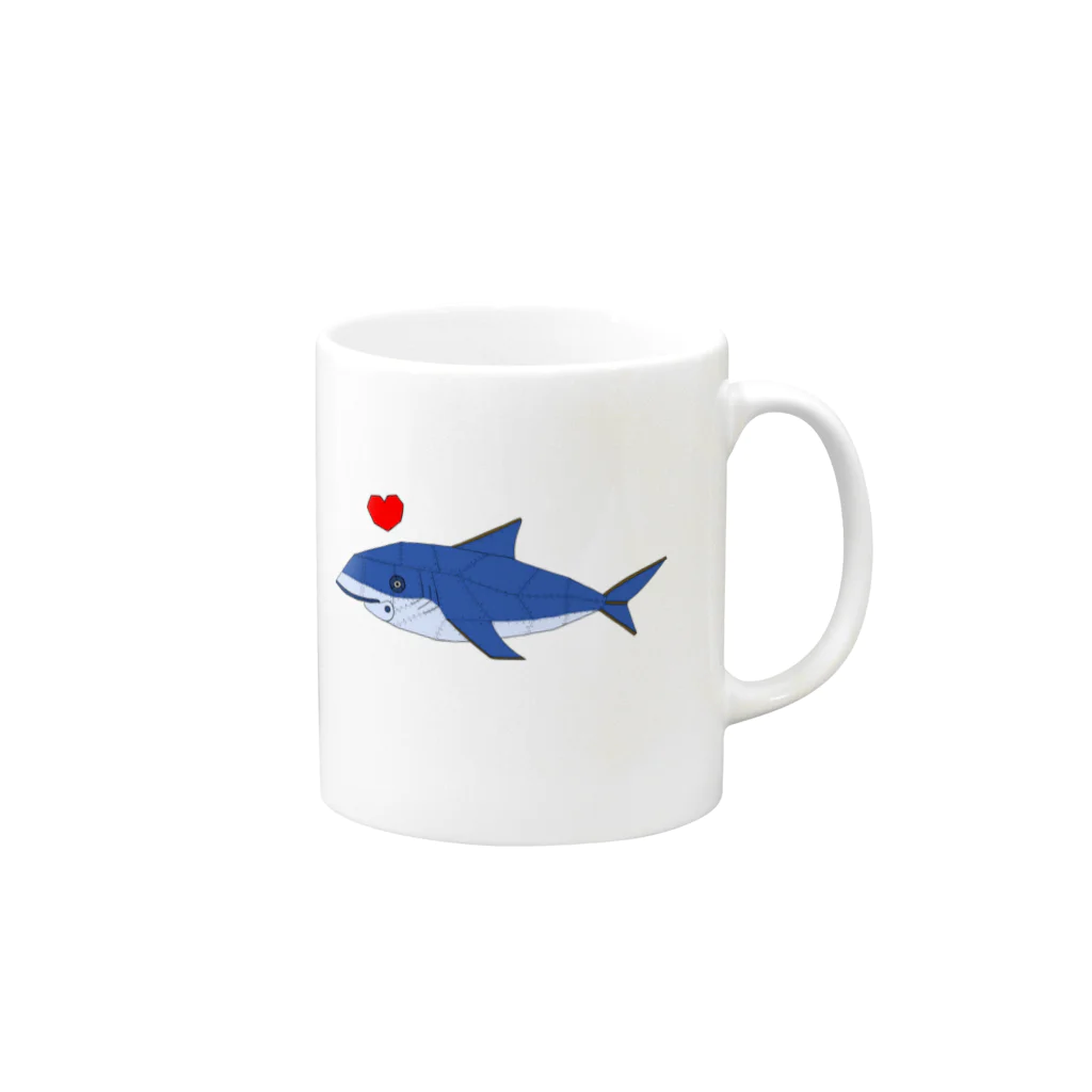 Sharks.の機械仕掛けのサメ🦈♥️ Mug :right side of the handle