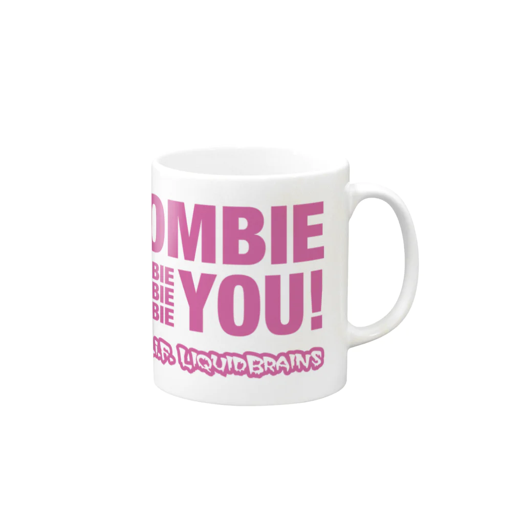 KohsukeのZombie You! (pink print) Mug :right side of the handle