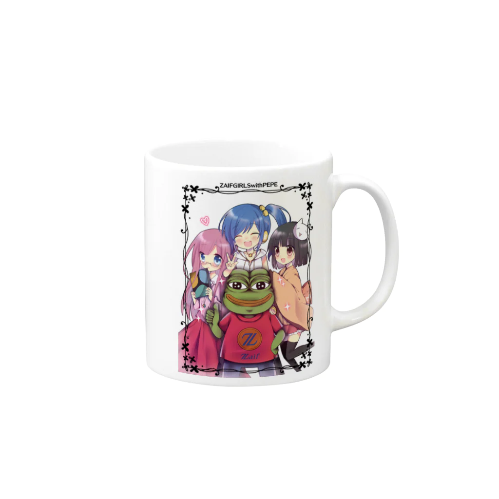 MINASEのZAIFGIRLS Mug :right side of the handle