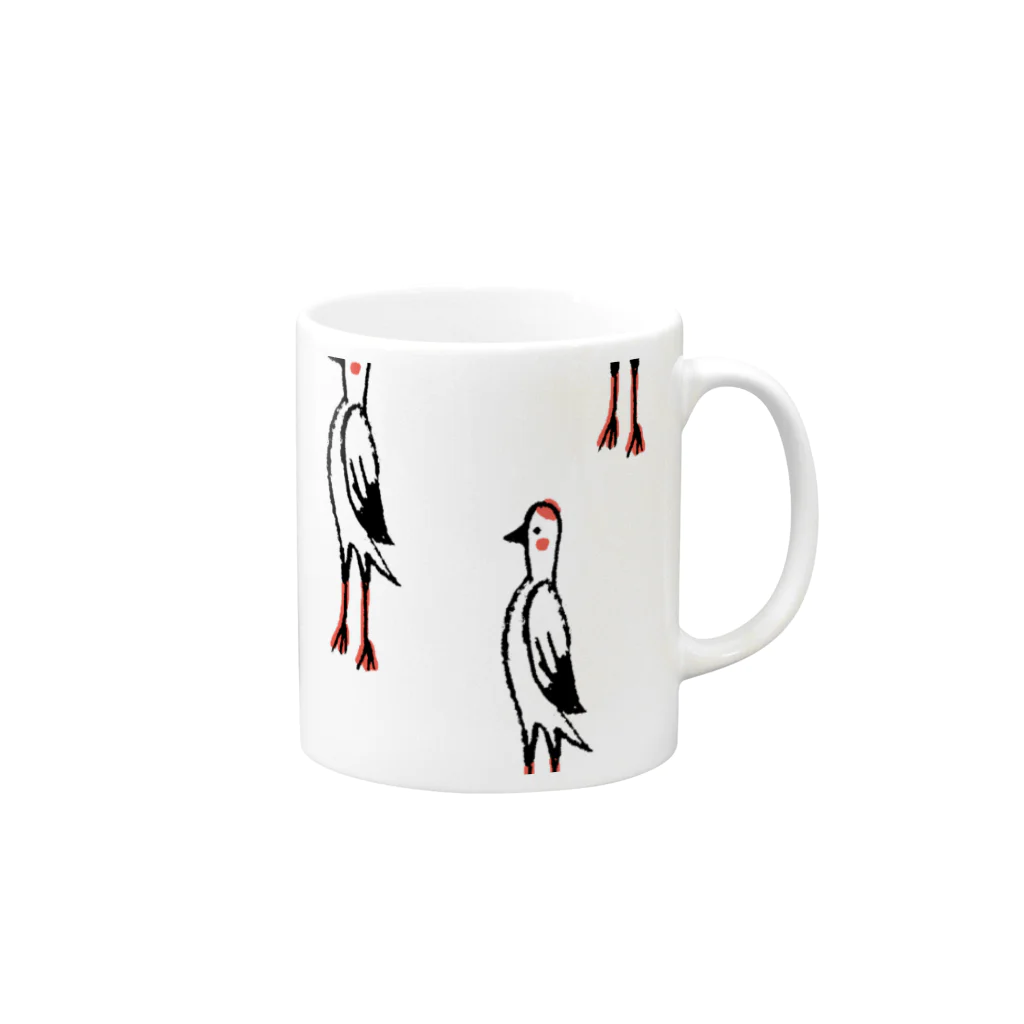 てら ねこグッズのツルツルマグカップ Mug :right side of the handle
