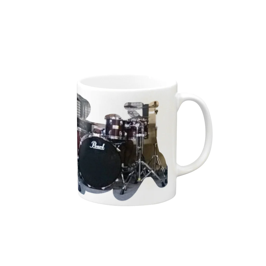 chumのドラム Mug :right side of the handle