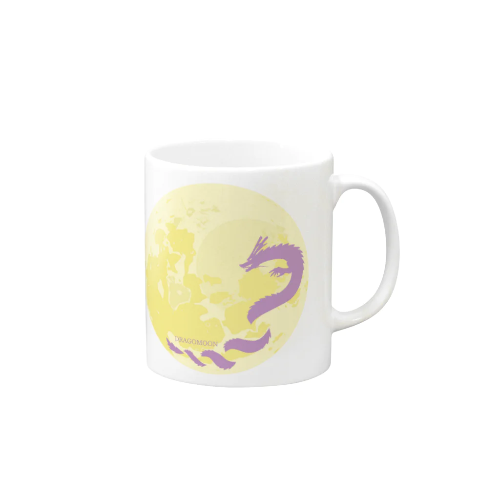 ＣＲ－ｊｉｖａの龍がツキを呼ぶ！！ＤＲＡＧＯＭＯＯＮ Mug :right side of the handle