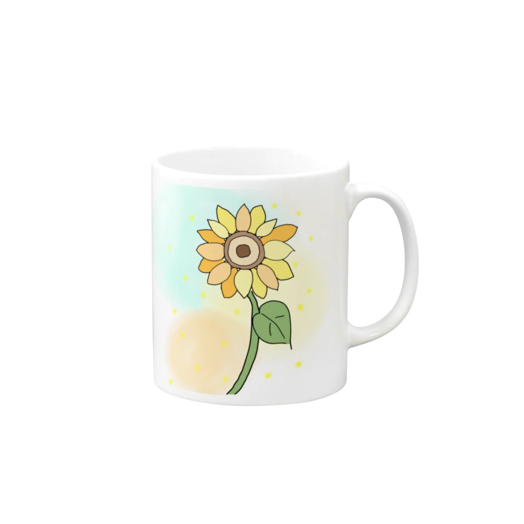 c_shv2のpastel  himawari Mug :right side of the handle