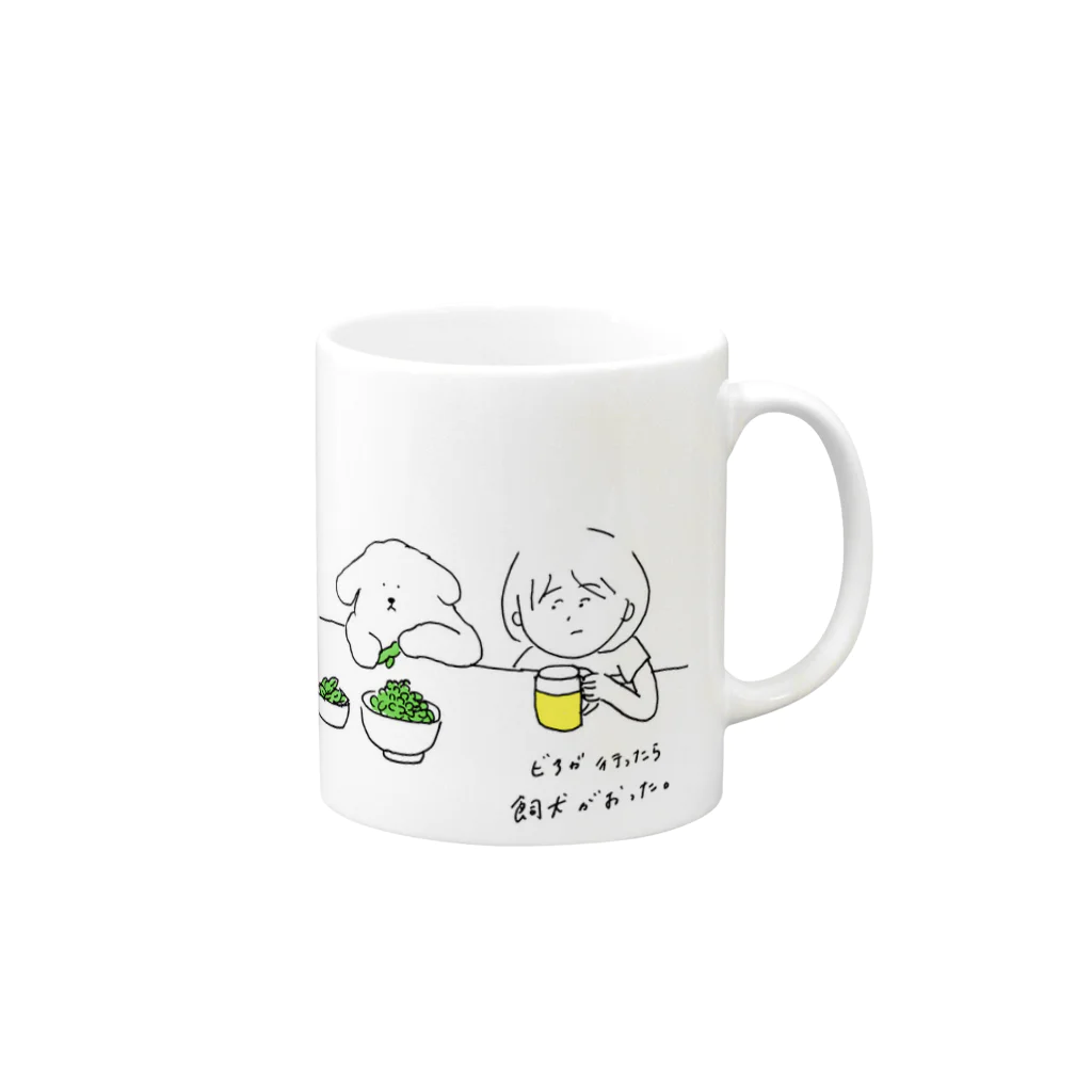 jamocylceのもしも飼い犬が Mug :right side of the handle