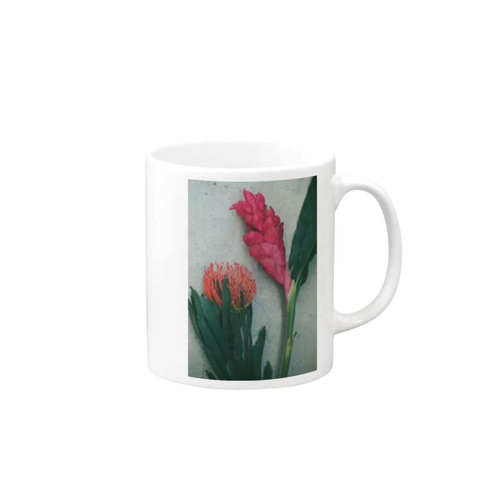 botanical museumのflower Mug :right side of the handle