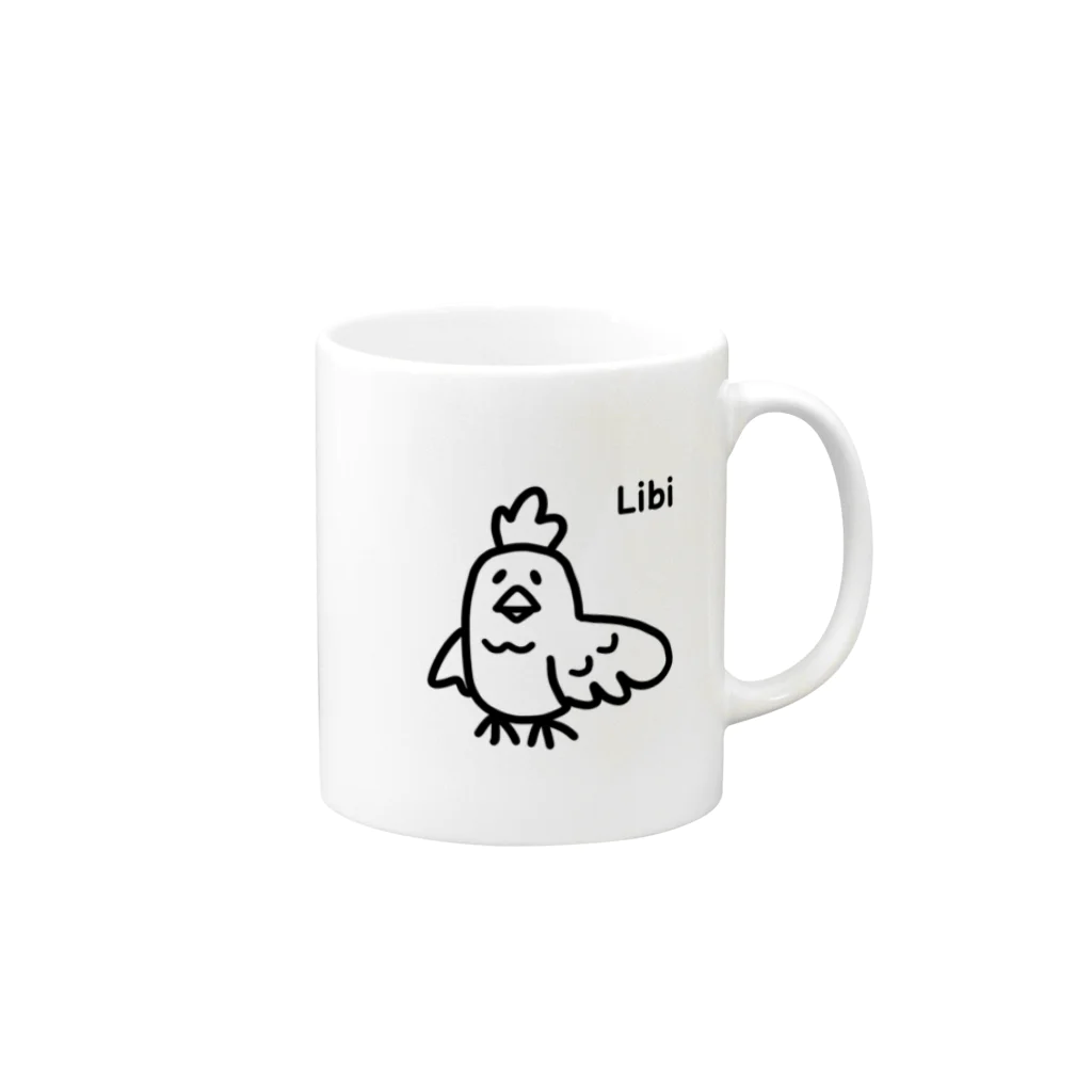 LibiのLibi(にわとり2) Mug :right side of the handle