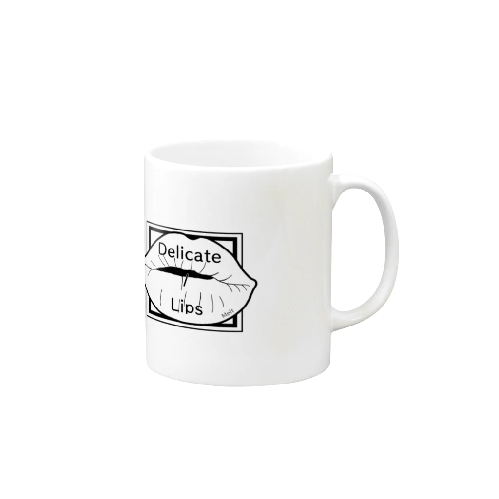 めるとのDelicate Lips Mug :right side of the handle