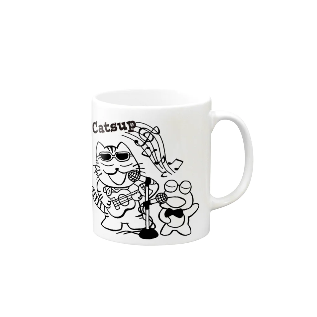 yama-onのCatsup Mug :right side of the handle