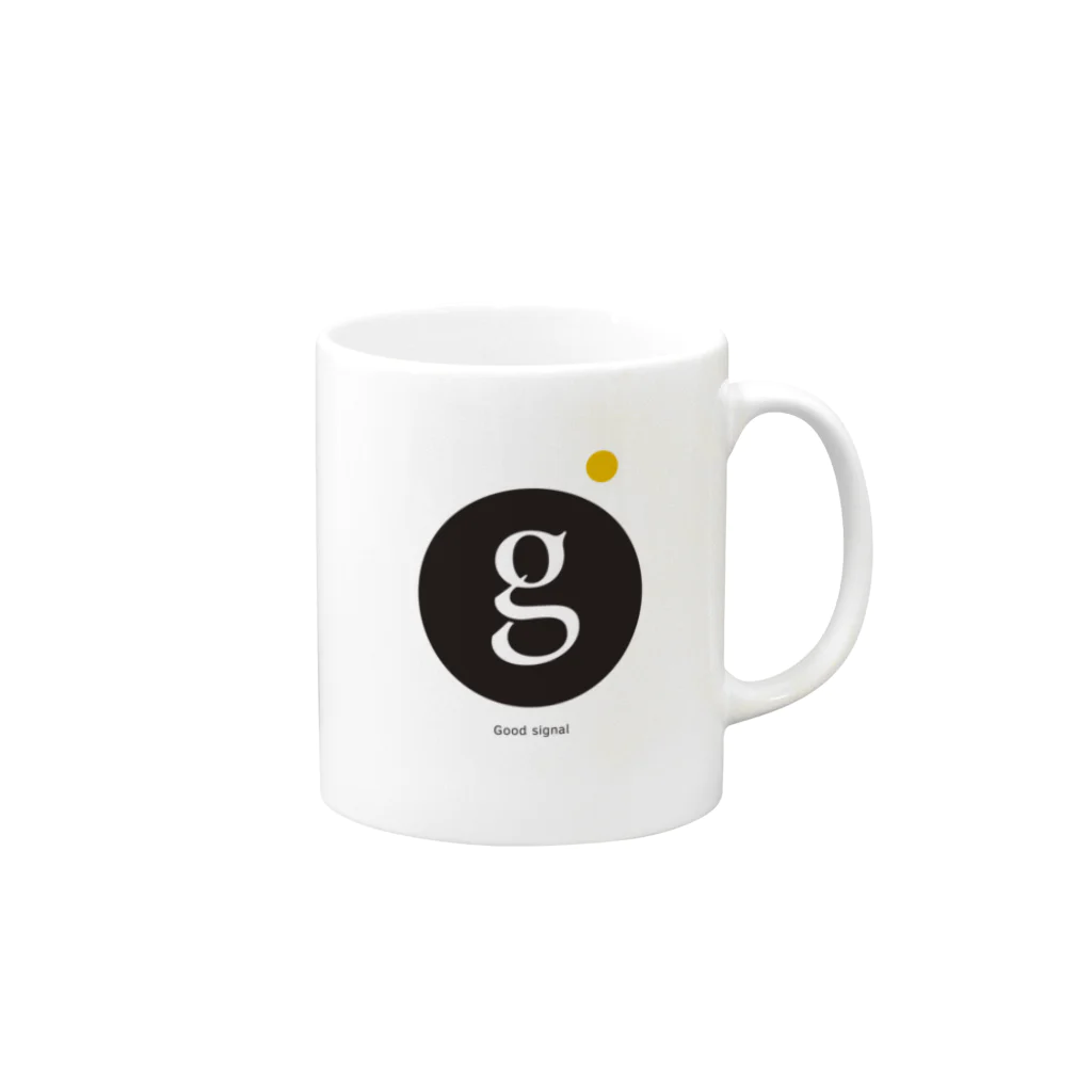 Good-signalのグッドシグナル Mug :right side of the handle