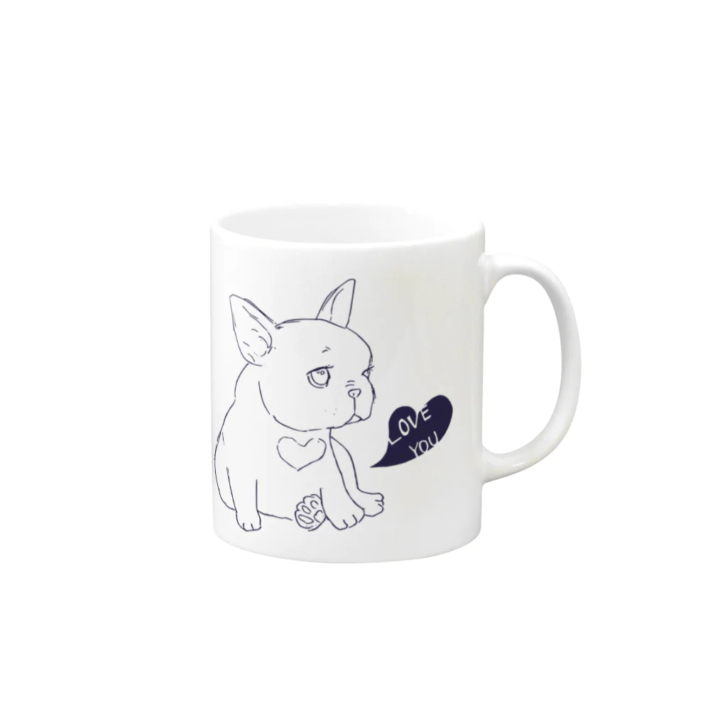 non.FuLFiLLのLONE YOU Mug :right side of the handle