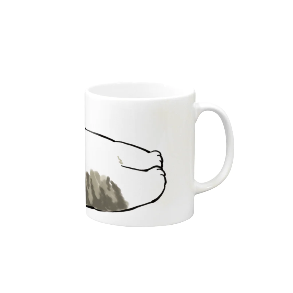 mofusandの寝落ち Mug :right side of the handle