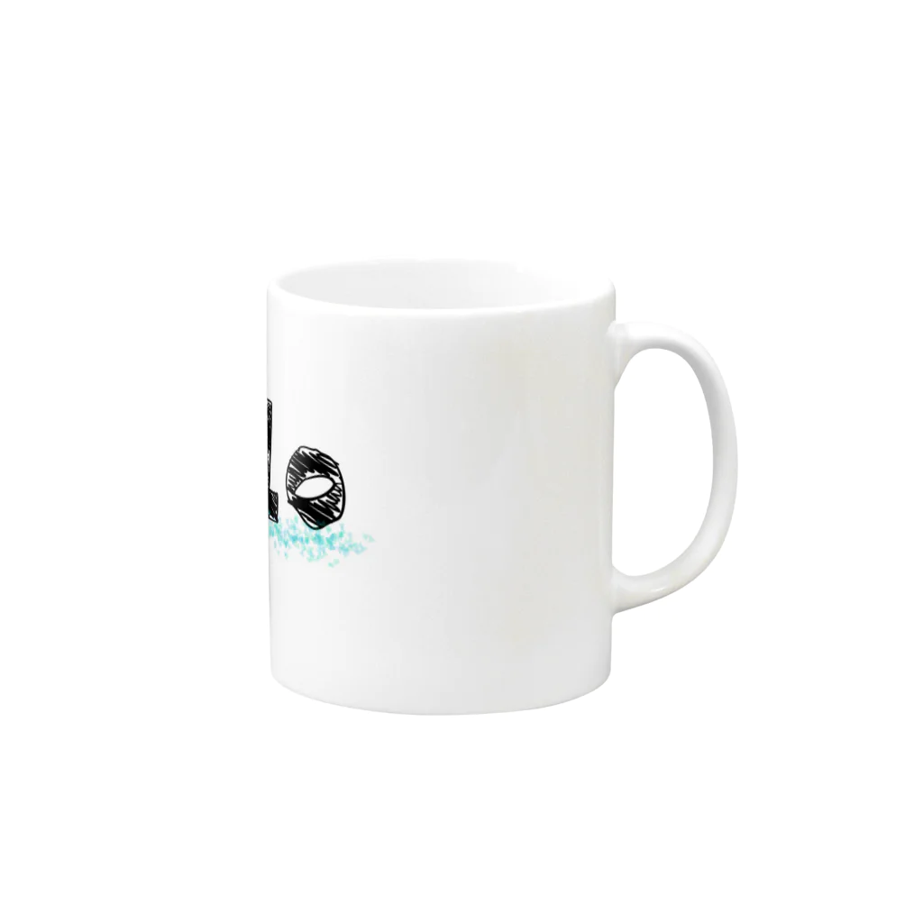 Makabe SayakaのHello Mug :right side of the handle