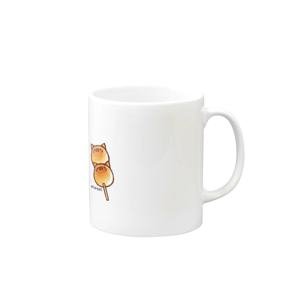 neko☆mushiのねこだんご Mug :right side of the handle