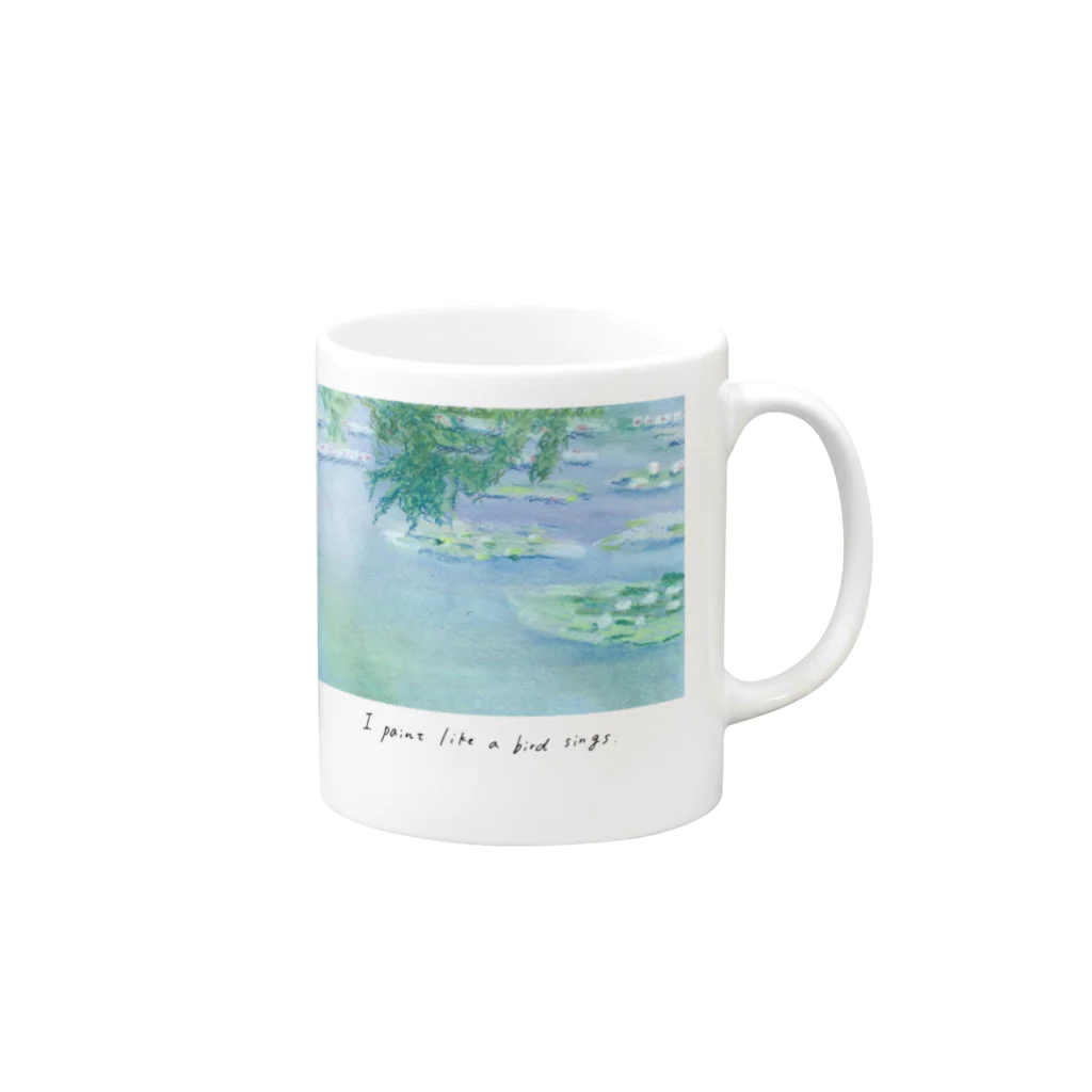 hnnnのMonet1 Mug :right side of the handle
