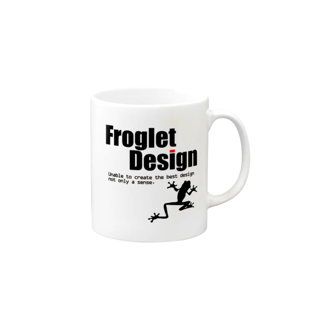 satomingのFroglet Design Mug :right side of the handle