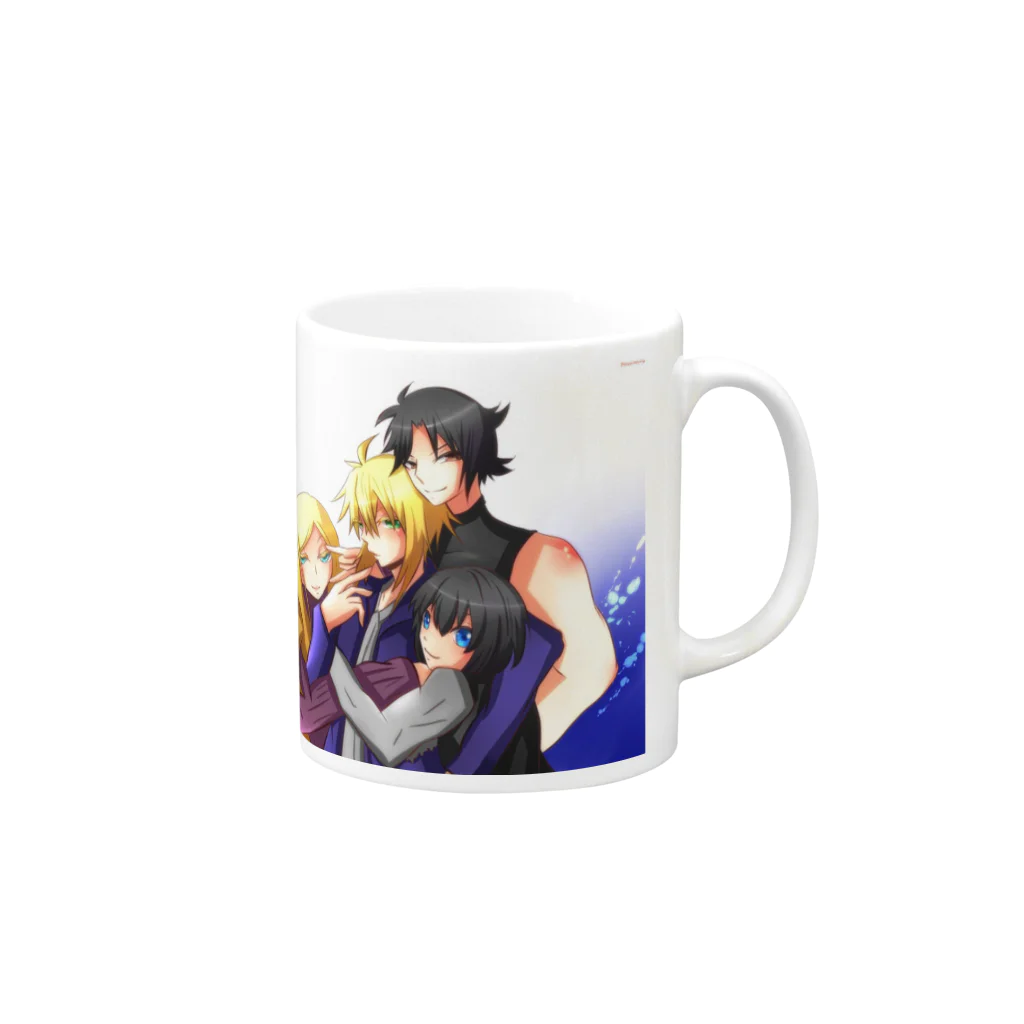 露草みょんげの東雲兄妹たちグッズ Mug :right side of the handle