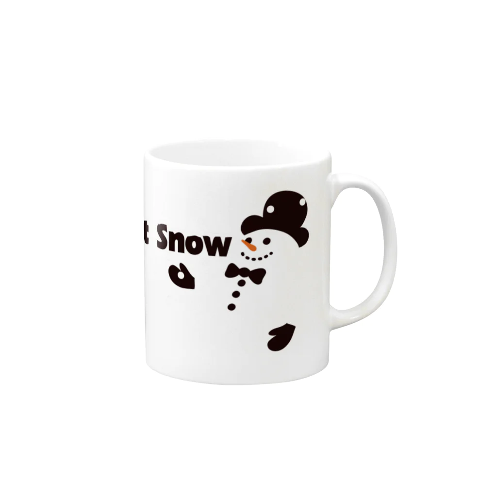 キッズモード某のLet it snow マグカップの取っ手の右面