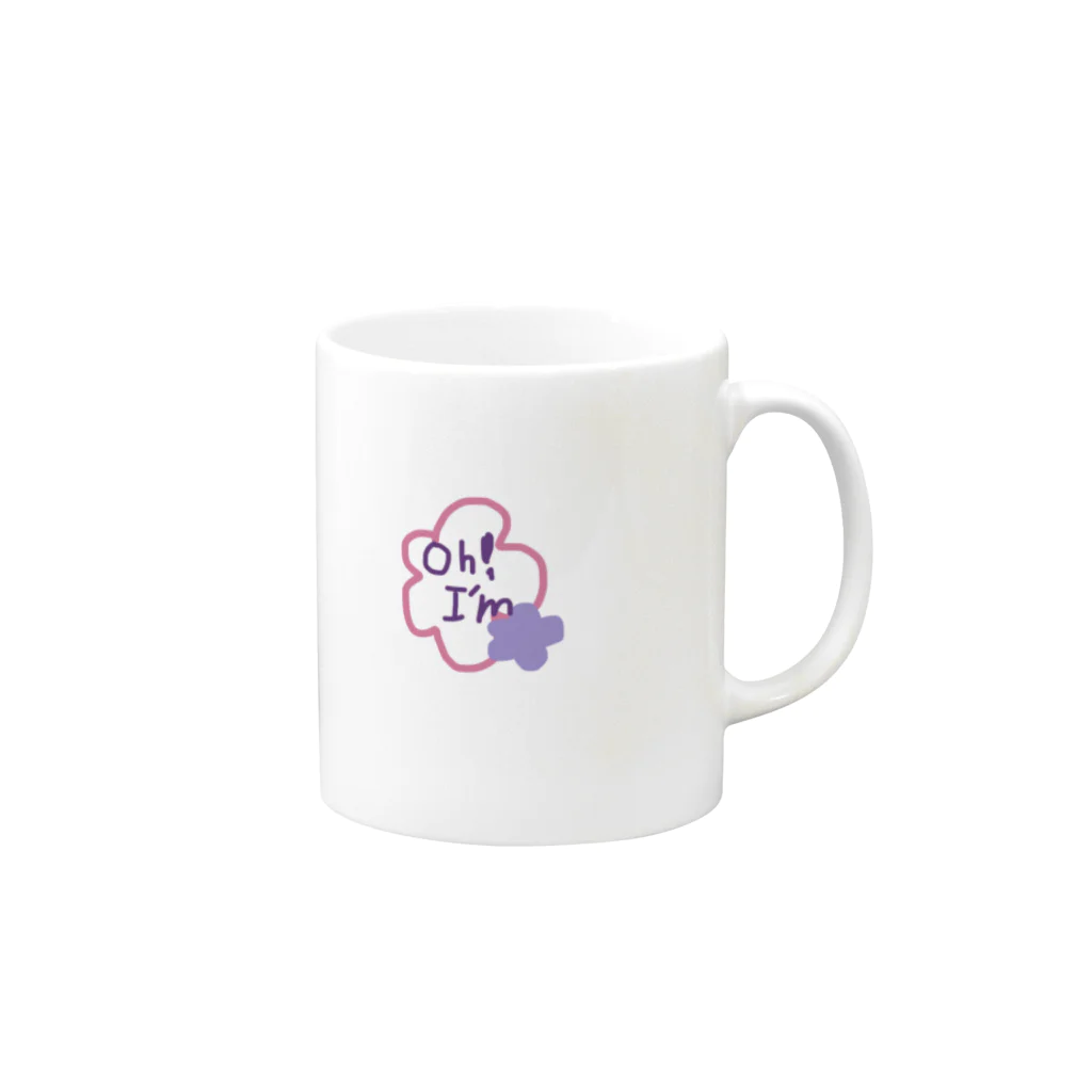 Oh!i'mのOh!i'm ロゴ Mug :right side of the handle