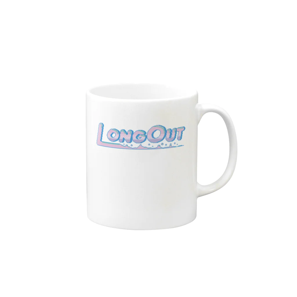 LONGOUTのLONGOUTロゴ Mug :right side of the handle