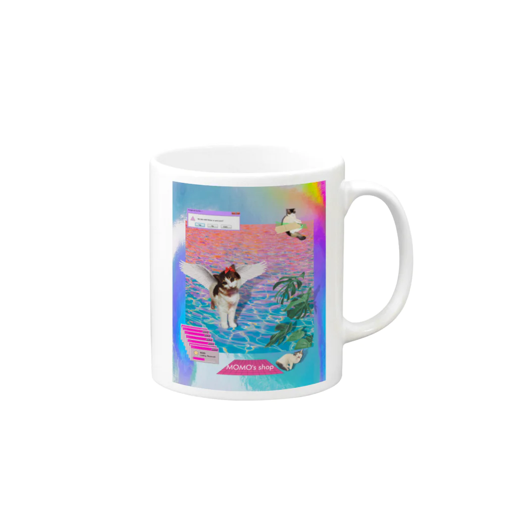 𝙈𝙊𝙈𝙊'𝙨 𝙎𝙝𝙤𝙥のvintage vaporwave マグカップの取っ手の右面