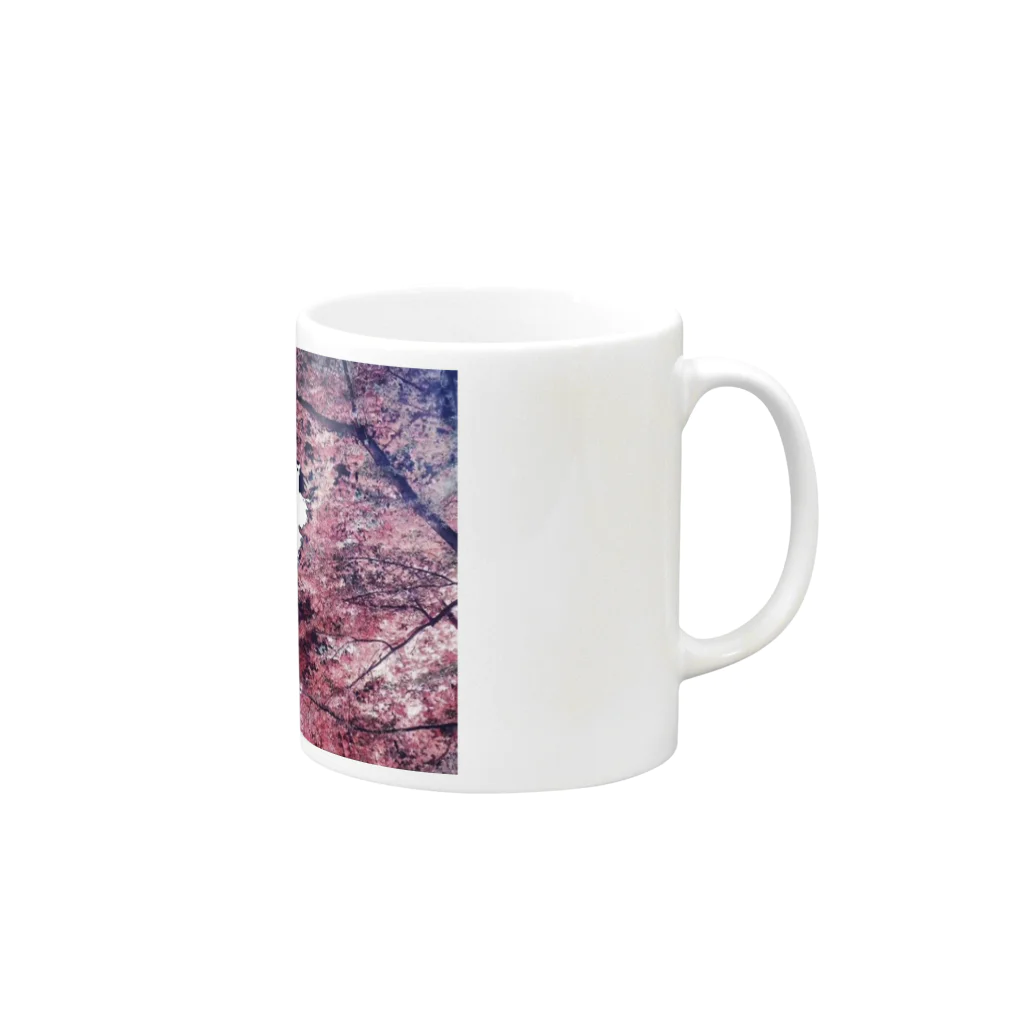 5151の桜ハート Mug :right side of the handle