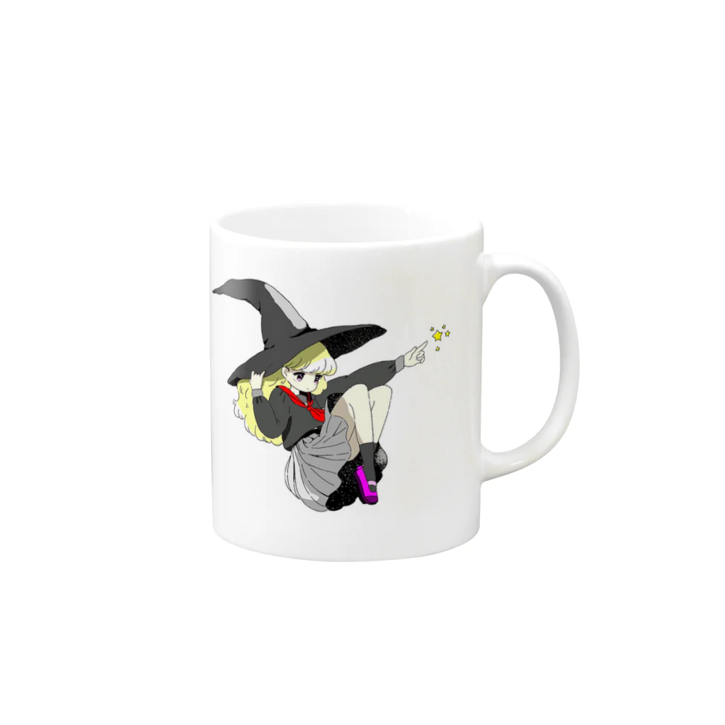 セブン_Seven7のまほーしょーじょちゃん Mug :right side of the handle