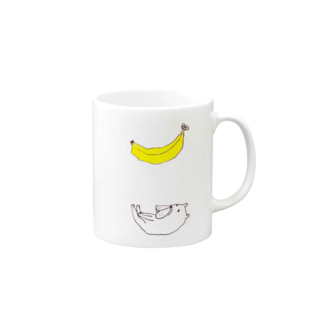 室井雑貨屋のバナナ気分 Mug :right side of the handle