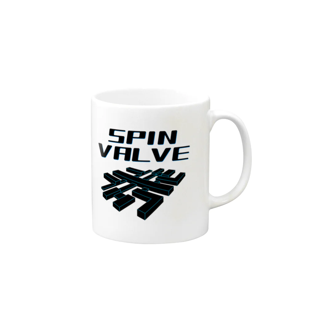 めそｐｈｙｓのSPIN VALVE マグカップの取っ手の右面