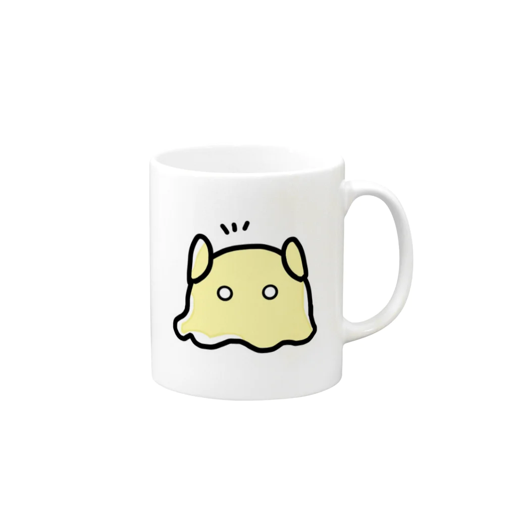 全力ちゃんのめぬめぬメンダコ Mug :right side of the handle