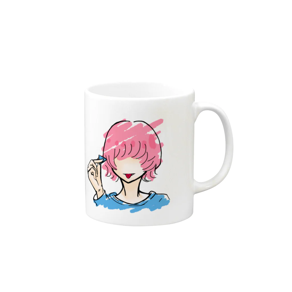 S H i o nのS H i o n マグカップ Mug :right side of the handle