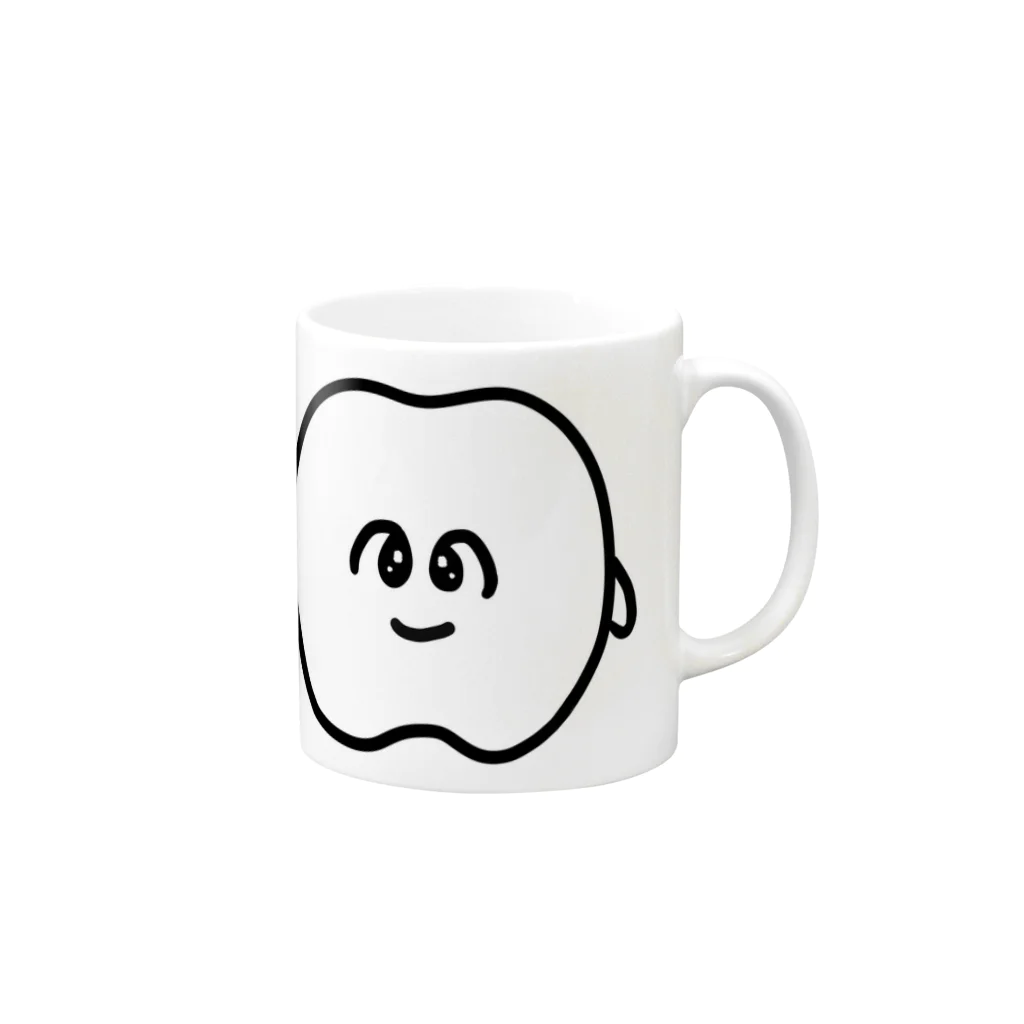 歯のマンガの歯 Mug :right side of the handle