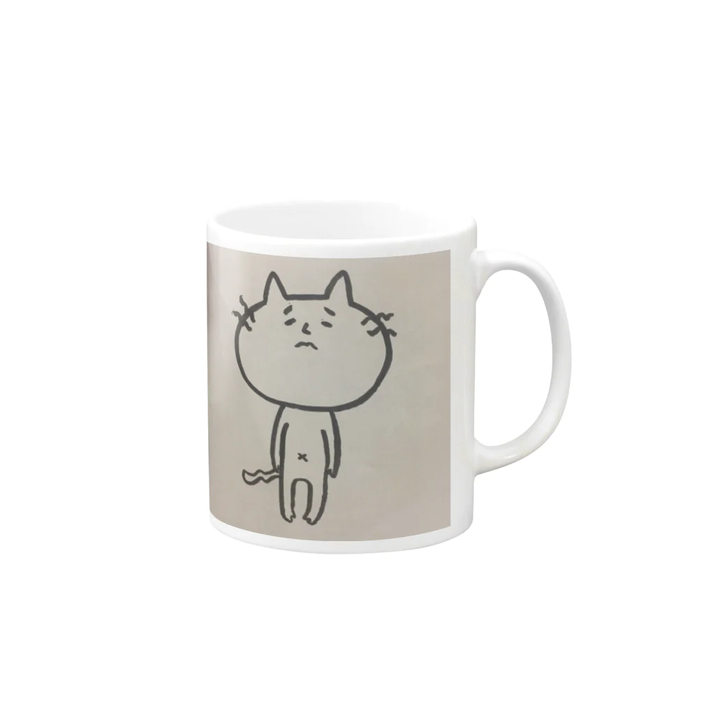 guriyamaの猫野さん。 Mug :right side of the handle