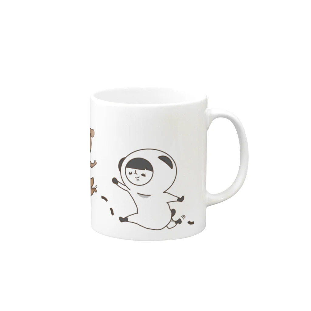 bono shopのぽちぼのマグカップ Mug :right side of the handle