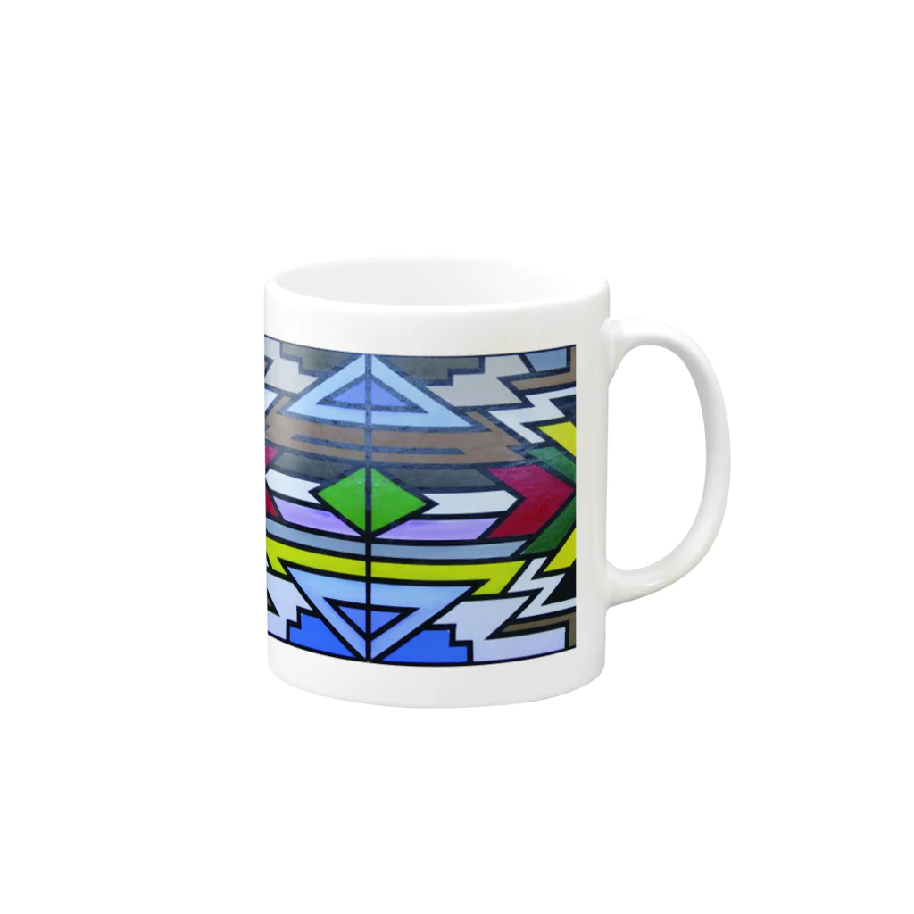 NKOSI AFRICAのNdebele  Mug :right side of the handle