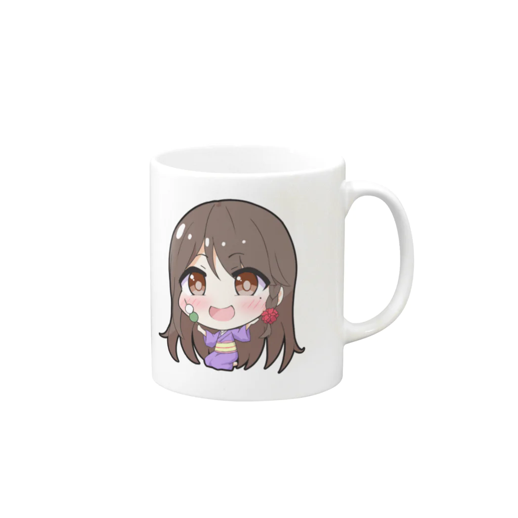 涙uRUiii(うるい)のうるちゃん バージョン① Mug :right side of the handle