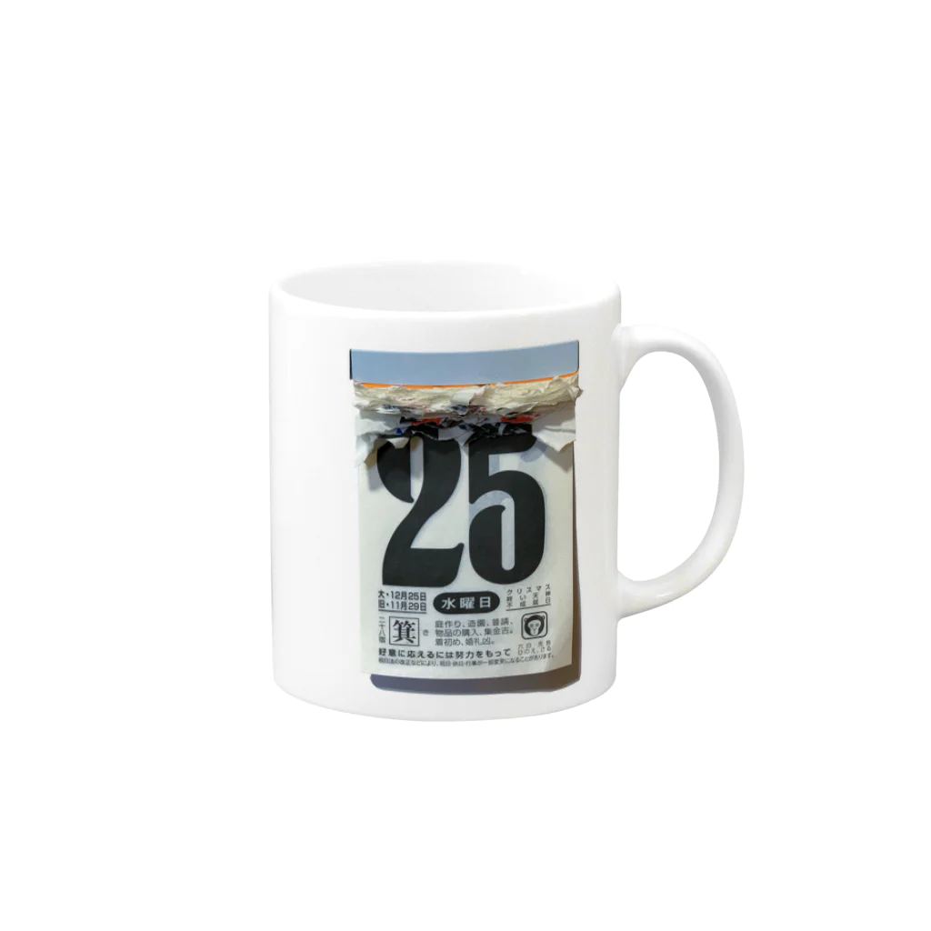 ochimuusyaの25日 Mug :right side of the handle